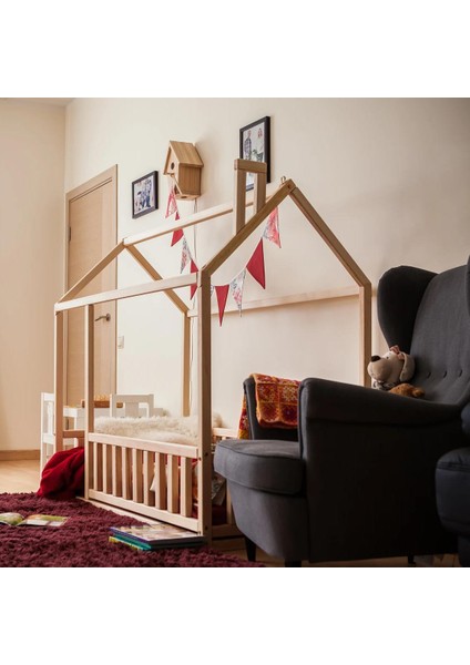 Sunset Montessori Doğal Bebek ve Çocuk Karyolası