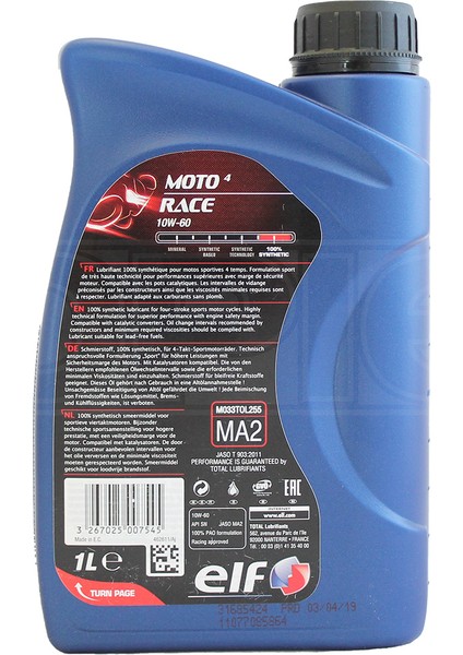 Moto 4race 10W-60 fiyatları