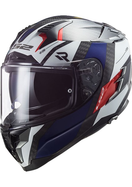 Challenger C Alloy Beyaz-Mavi-Kırmızı Kask *