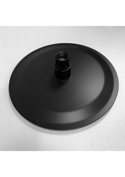 Tepe Duş Başlığı Oval Slim 304 Metal Ø25 cm Siyah