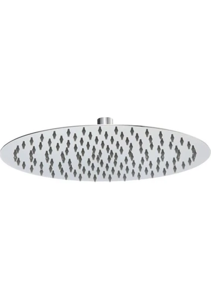 Tepe Duş Başlığı Oval Slim 304 Metal Ø25 cm