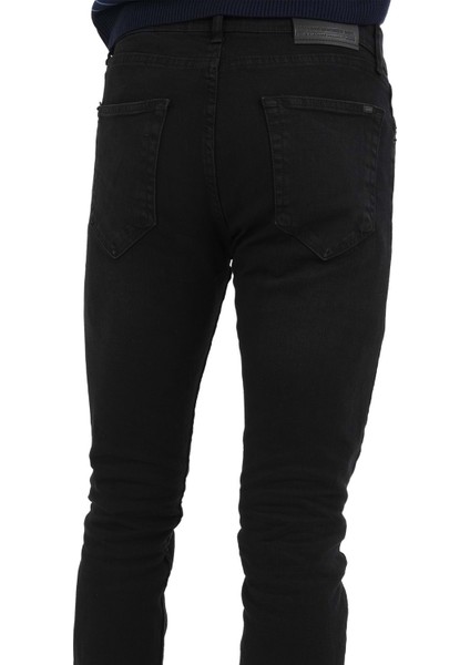 Siyah Slim Fit Erkek Kot Pantolon -0097 fırsatları