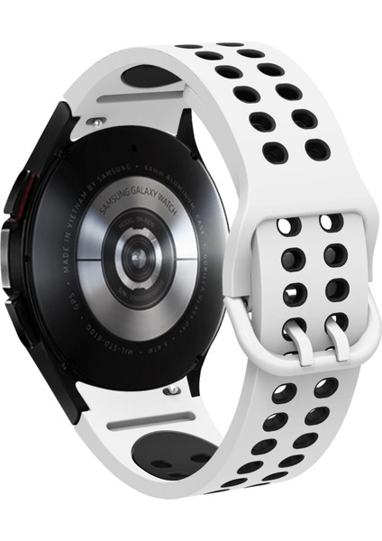 Samsung Galaxy Watch 4 40 / 44 mm Delikli Silikon Kordon Tam Uyumlu Pim Tasarımı Renkli Spor Kayış fırsatları