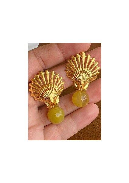 Akik Küpe/cornelian Earring