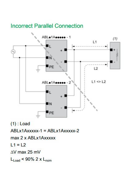 ABLM1A24025 Düzenlenmiş Smps 1 Veya 2 Fazlı - 200-240VAC - 24V - 2,5A