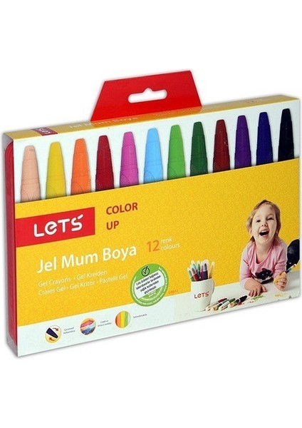 Lets 12 Renk Jel Mum Boya