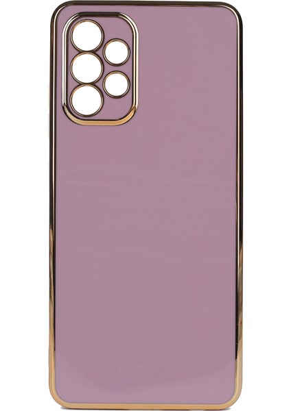 Samsung Galaxy A73 Parlak Kenarlı Bark Silikon Kılıf