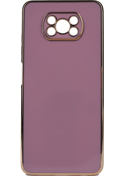 Xiaomi Poco X3 Nfc Parlak Kenarlı Bark Silikon Kılıf Ekran Koruyucu