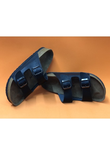 Iki Tokalı Tam Ortopedik Ter Yapmaz Birkenstock Model Bay Bayan Terlik Neon