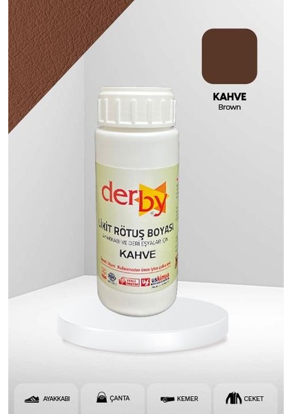 Deri Eşyalar Için Örtücü Yoğun Rötuş Boyası 100 ml - Kartela Renkleri