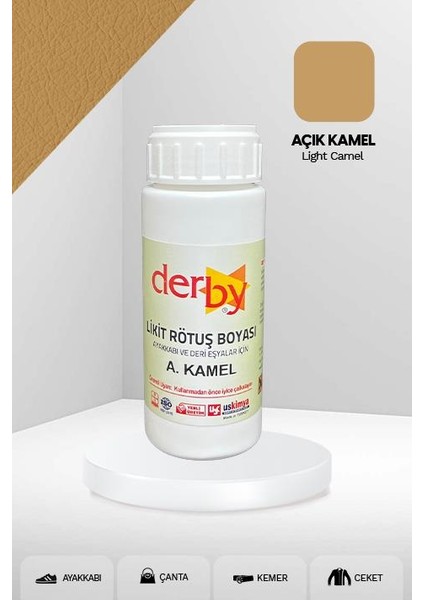 Deri Eşyalar Için Örtücü Yoğun Rötuş Boyası 100 ml - Kartela Renkleri
