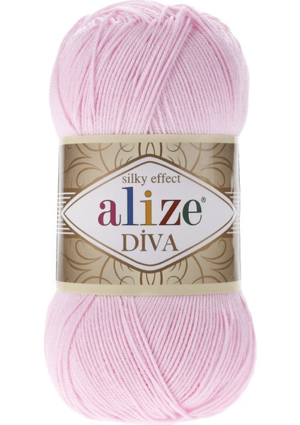 Diva Merserize Ip Yazlık Bikini Bustiyer Bluz Örgü Ipi 185 Bebe Pembesi