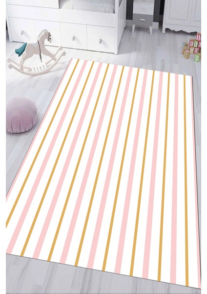 Dijital Baskılı Kaymaz Tabanlı Yıkanabilir Renkli Çocuk Odası Halısı NHÇ-HP-592