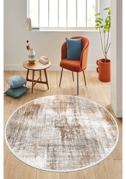Dijital Baskılı Kaymaz Taban Yıkanabilir Yuvarlak Salon Halısı ve Mutfak Halısı NHY-HY-1284