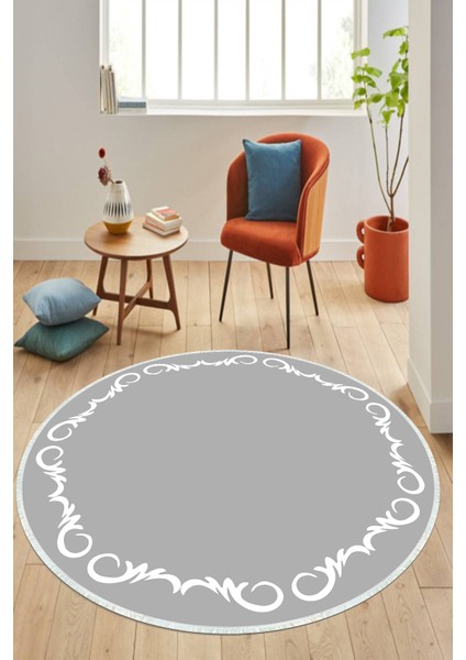 Dijital Baskılı Kaymaz Taban Yıkanabilir Yuvarlak Salon Halısı ve Mutfak Halısı NHY-HT-868