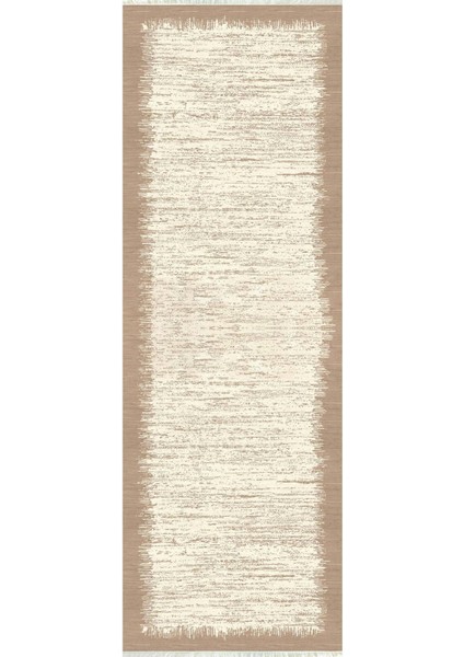 Dijital Baskılı Kaymaz Taban Yıkanabilir Sade Desenli Koridor Halısı Yolluk NHU-HS-385