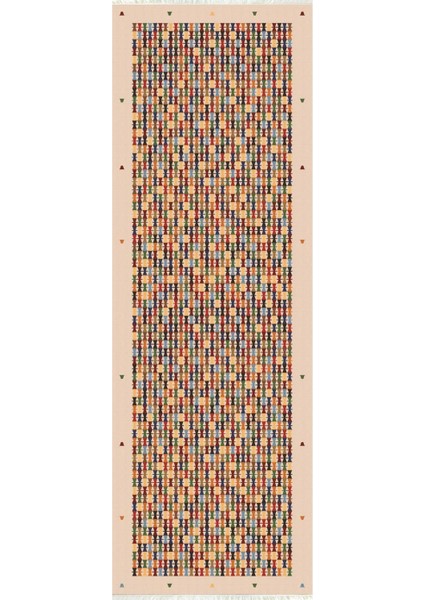 Dijital Baskılı Kaymaz Taban Yıkanabilir Modern Desenli Koridor Halısı Yolluk NHU-HK-102 fiyatları