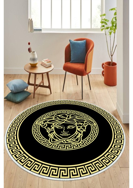 Dijital Baskılı Kaymaz Taban Yıkanabilir Yuvarlak Salon Halısı ve Mutfak Halısı NHY-HT-1121