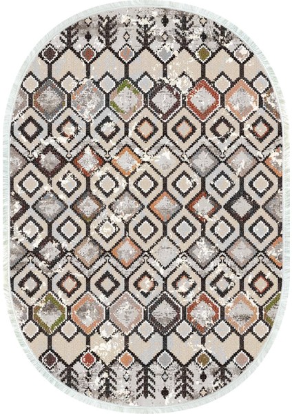 Dijital Baskılı Kaymaz Taban Yıkanabilir Oval Salon Halısı Mutfak Halısı ve Yolluk NHO-HT-578 fiyatları