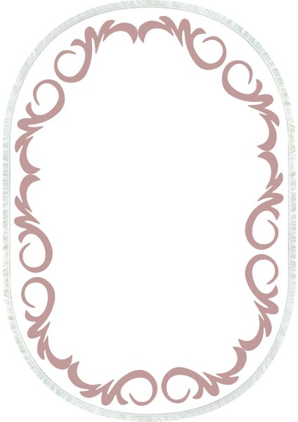 Dijital Baskılı Kaymaz Taban Yıkanabilir Oval Salon Halısı Mutfak Halısı ve Yolluk NHO-HT-871