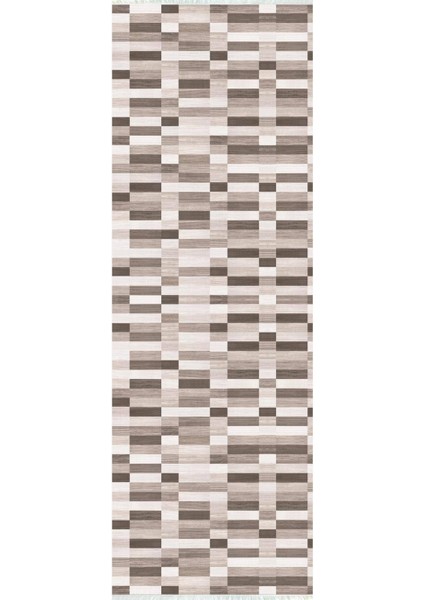 Dijital Baskılı Kaymaz Taban Yıkanabilir Modern Desenli Koridor Halısı Yolluk Nhu-Ht-18