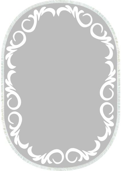 Dijital Baskılı Kaymaz Taban Yıkanabilir Oval Salon Halısı Mutfak Halısı ve Yolluk NHO-HT-868