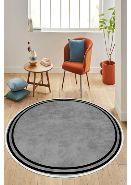 Dijital Baskılı Kaymaz Taban Yıkanabilir Yuvarlak Salon Halısı ve Mutfak Halısı NHY-HT-431