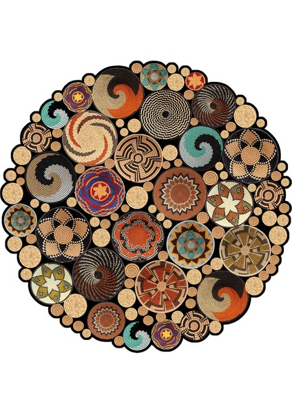 Dijital Baskılı Kaymaz Taban Yıkanabilir Yuvarlak Lazer Kesim Salon Halısı NH-LZR-HT-1604 fiyatları