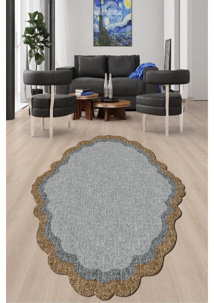 Dijital Baskılı Kaymaz Taban Yıkanabilir Lazer Kesim Salon Halısı ve Yolluk NH-LZR-HT-1601