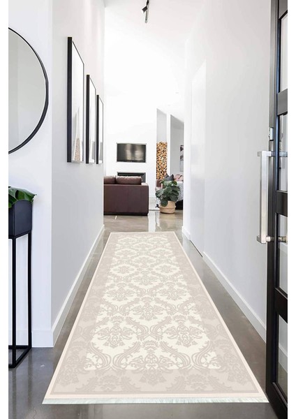 Dijital Baskılı Kaymaz Taban Yıkanabilir Modern Desenli Koridor Halısı Yolluk NHU-HK-145