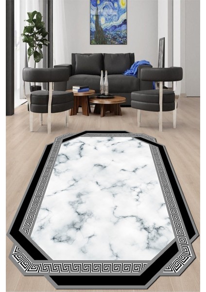 Dijital Baskılı Kaymaz Taban Yıkanabilir Lazer Kesim Salon Halısı ve Yolluk NH-LZR-HT-961