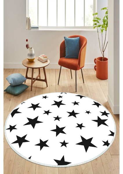 Dijital Baskılı Kaymaz Taban Yıkanabilir Yuvarlak Salon Halısı ve Mutfak Halısı NHY-HS-537