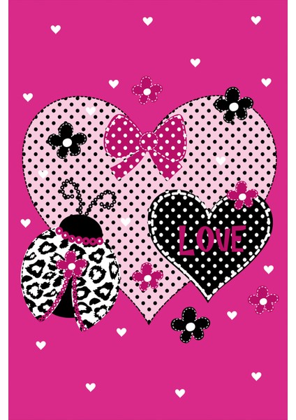 Dijital Baskılı Kaymaz Tabanlı Yıkanabilir Kelebekli Çocuk Odası Halısı NHÇ-HT-1171 fiyatları