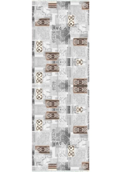 Dijital Baskılı Kaymaz Taban Yıkanabilir Modern Desenli Koridor Halısı Yolluk NHU-HT-952 fiyatları