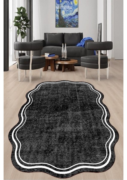 Dijital Baskılı Kaymaz Taban Yıkanabilir Lazer Kesim Salon Halısı ve Yolluk NH-LZR-SD-246