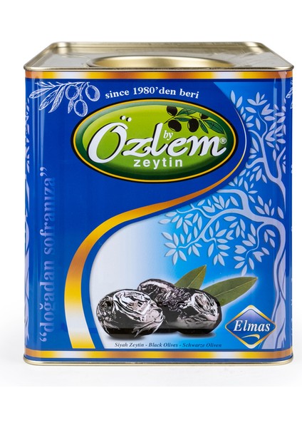 Elmas 10 kg Teneke Siyah Zeytin (291-320 klb)