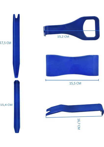 Universal Kapı Döşeme, Süs Çıtası Plastik Sökme Aparatı Seti
