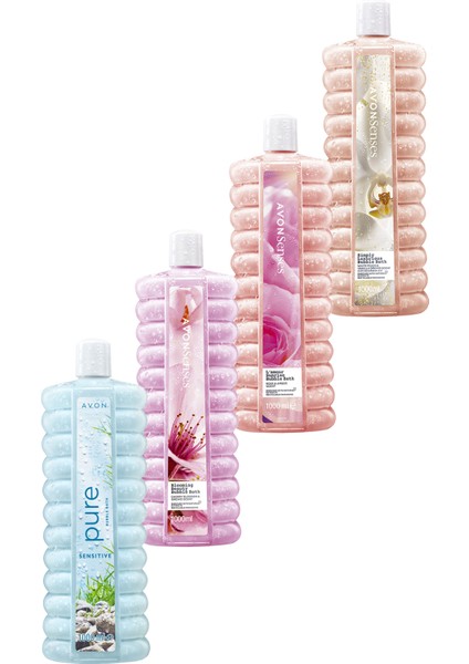 Senses Pure Marine, Simply Luxurious, L'Amour ve Blooming Beauty Banyo Köpüğü Paketi 4 x 1 Lt.