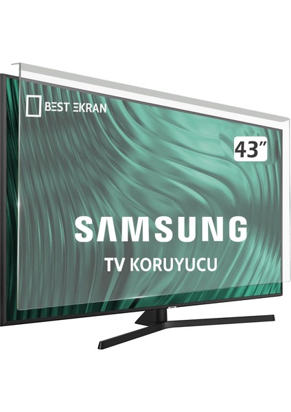 Samsung HG43EF690DB Tv Ekran Koruyucu - Samsung 43" Inç Tv Ekran Koruyucu Şeffaf Paneli