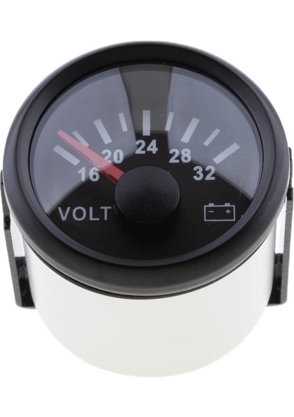 2 '' 52MM Paslanmaz Çelik Tekne Voltmetre Deniz Tekne Yat Siyah Için 16-32 V (Yurt Dışından)