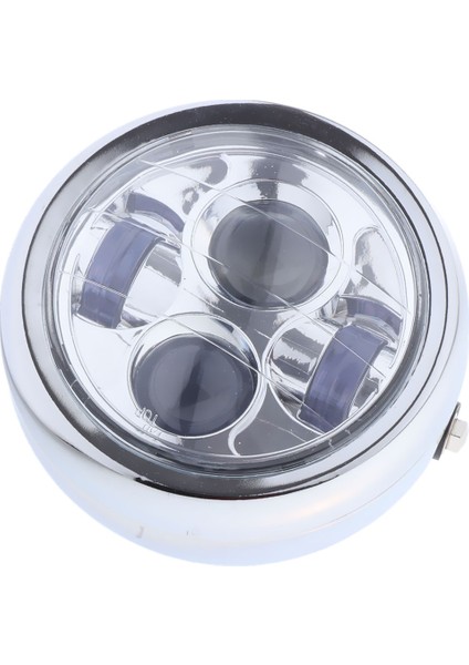 6.5 "inç Motosiklet Far Drl Cafe Racer White Için LED Yuvarlak Işık - 114 cm (Yurt Dışından)