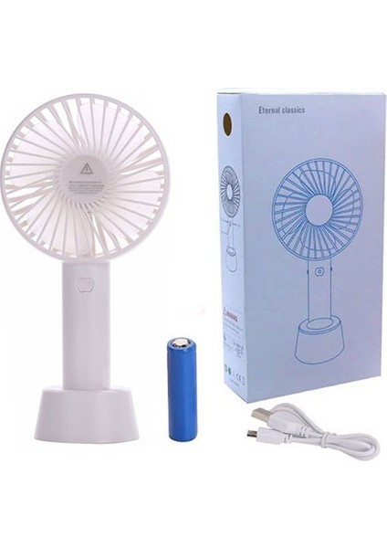 Mini Şarjlı Fan Taşınabilir El ve Masaüstü Soğutucu Vantilatör