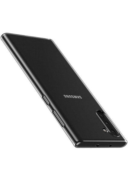 Galaxy Note 10 Şeffaf Süper Silikon Kılıf