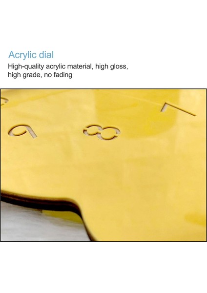 Geyik Kafası Desen Oturma Odası Dekoratif Duvar Saati Sarı (Yurt Dışından) modelleri