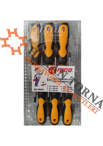 7 Parça Torx Tornavida Takımı Seti ( Tekne )