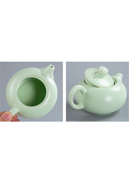 Mor Kil Çay Seti Lüks Seramik Kung Fu Çay Potu ve Bardak Seti Vintage Çay Töreni Tetera Ceramica Mutfak Aksesuarları DK50TS | Teaware Setleri(Yurt Dışından) fırsatları