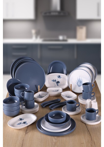 Blue Magic 6 Kişilik 49 Parça Yemek ve Kahvaltı Seti