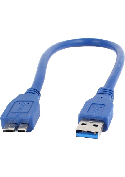 USB 3.0 Mavi 30 cm Data Micro USB Kablosu