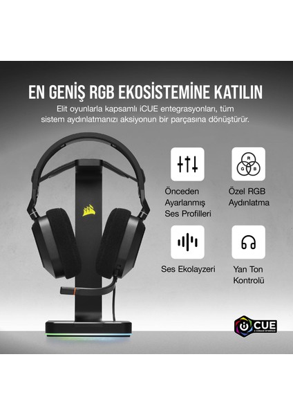 HS80 Rgb Kablolu Oyuncu Kulaklığı - Siyah modelleri