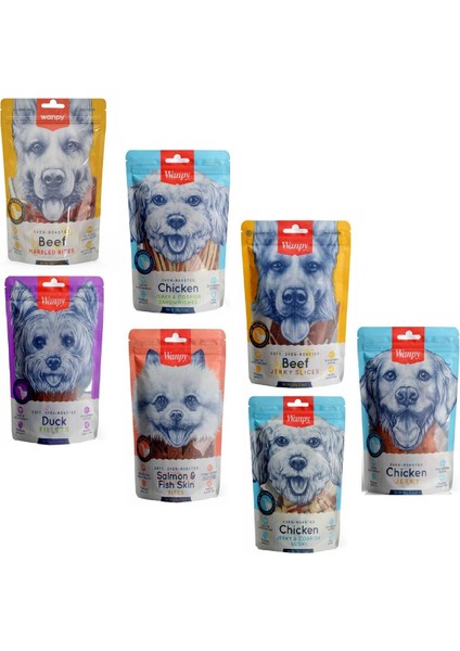Köpek Ödülü Gerçek Doğal Et Parçaları Yumuşak Karışık Paket 100 gr (7 Adet)